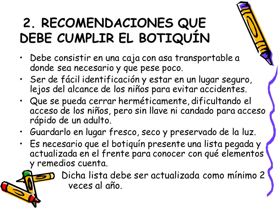 tipos de botiquin de primeros auxilios ppt
